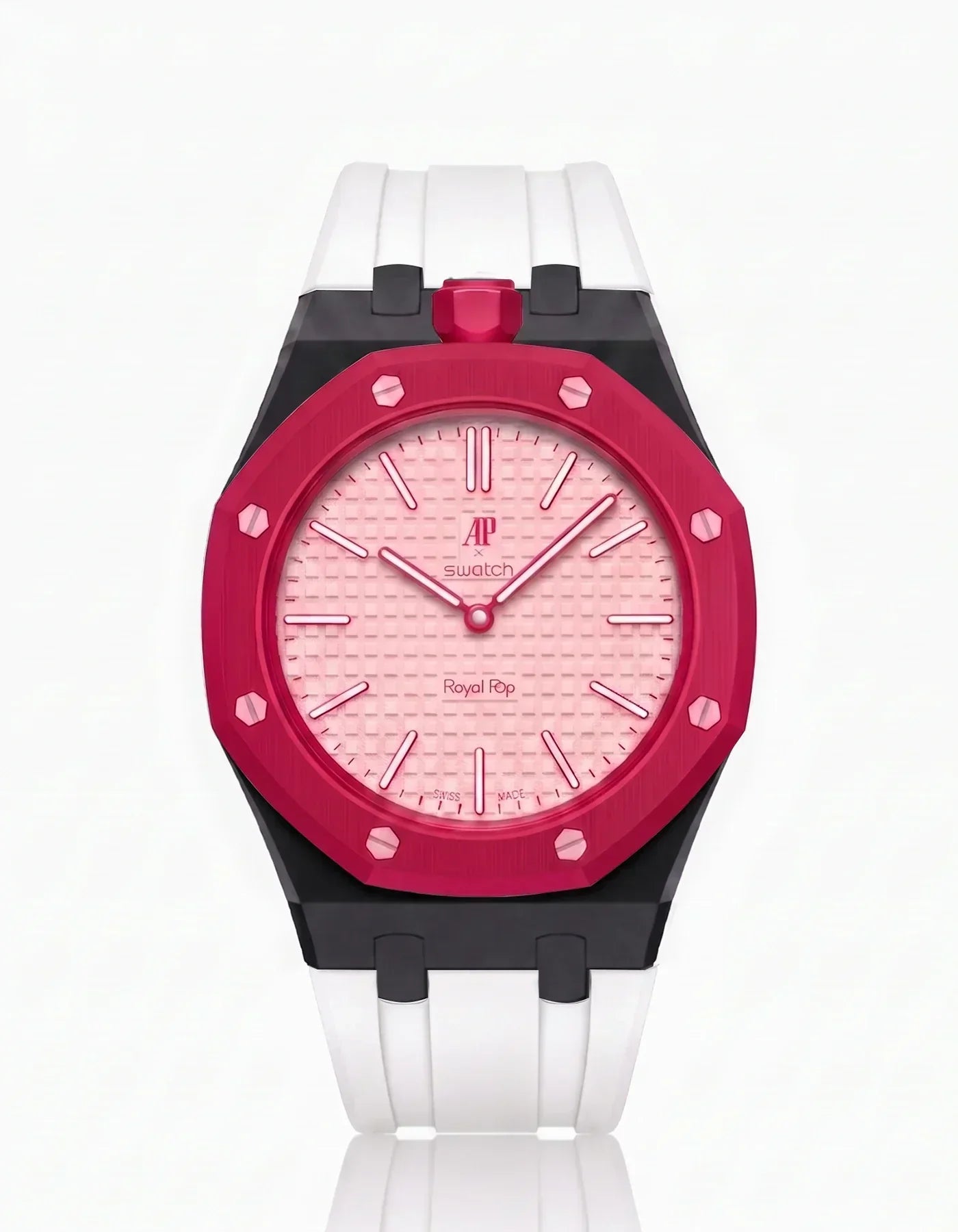 Silicone Strap &  Case  Royal Pop Otto Rosso(Customize  Colors)
