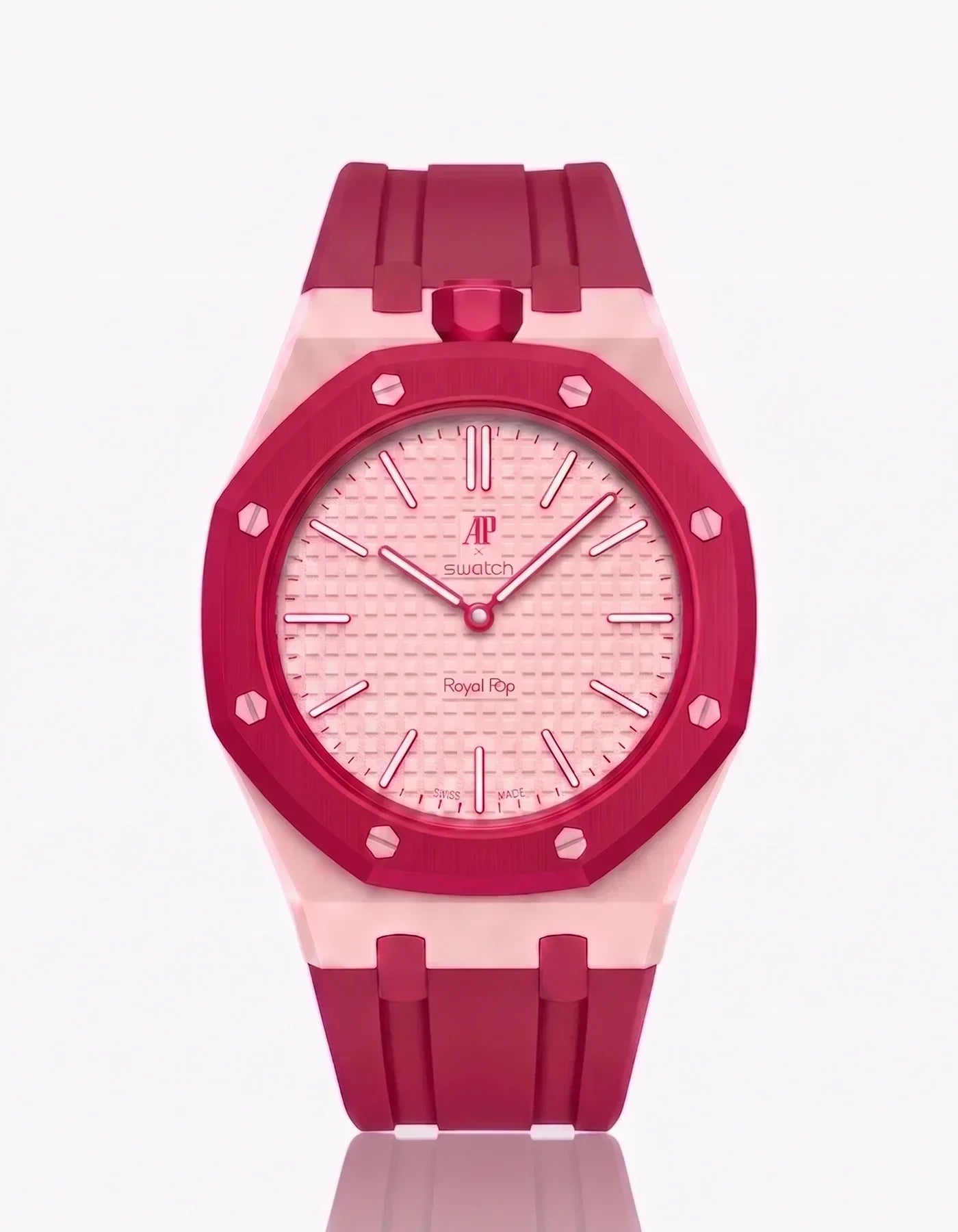 Silicone Strap &  Case  Royal Pop Otto Rosso(Customize  Colors)