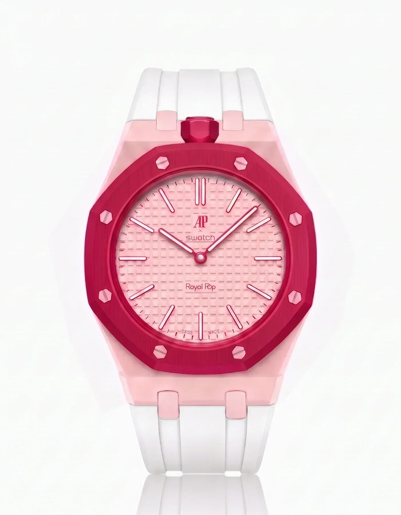 Silicone Strap &  Case  Royal Pop Otto Rosso(Customize  Colors)