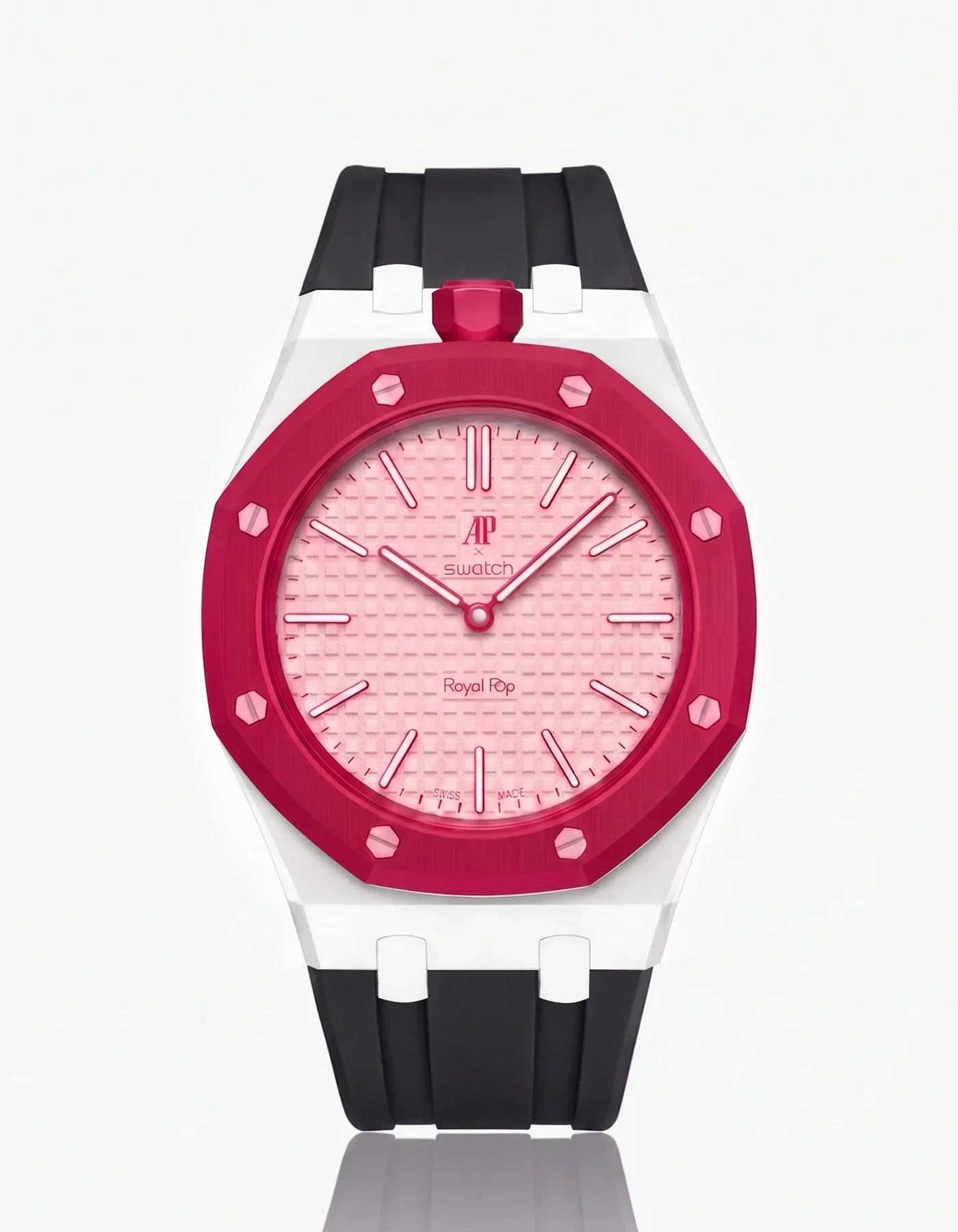 Silicone Strap &  Case  Royal Pop Otto Rosso(Customize  Colors)