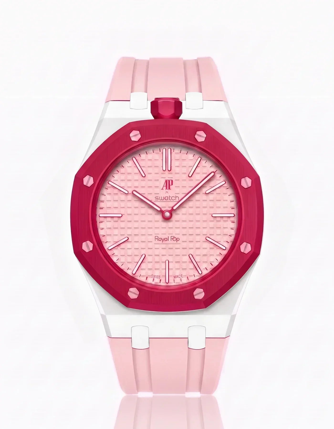 Silicone Strap &  Case  Royal Pop Otto Rosso(Customize  Colors)