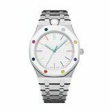Oak Pop Exclusive Silver Steel Strap