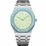 Oak Pop Exclusive Silver Steel Strap