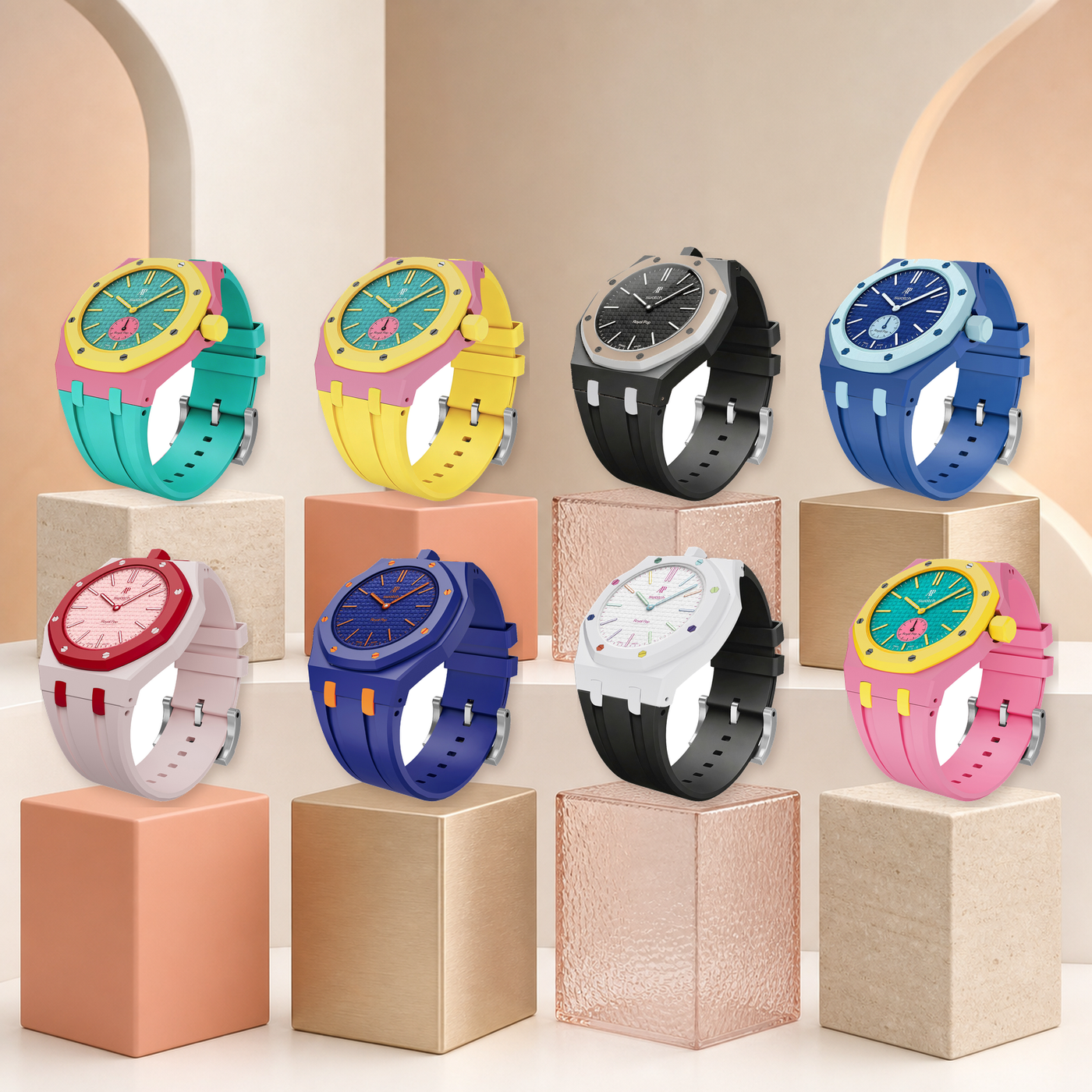 Royal Oak Pop Exclusive Bioceramic Case & Silicone Strap Mix Color