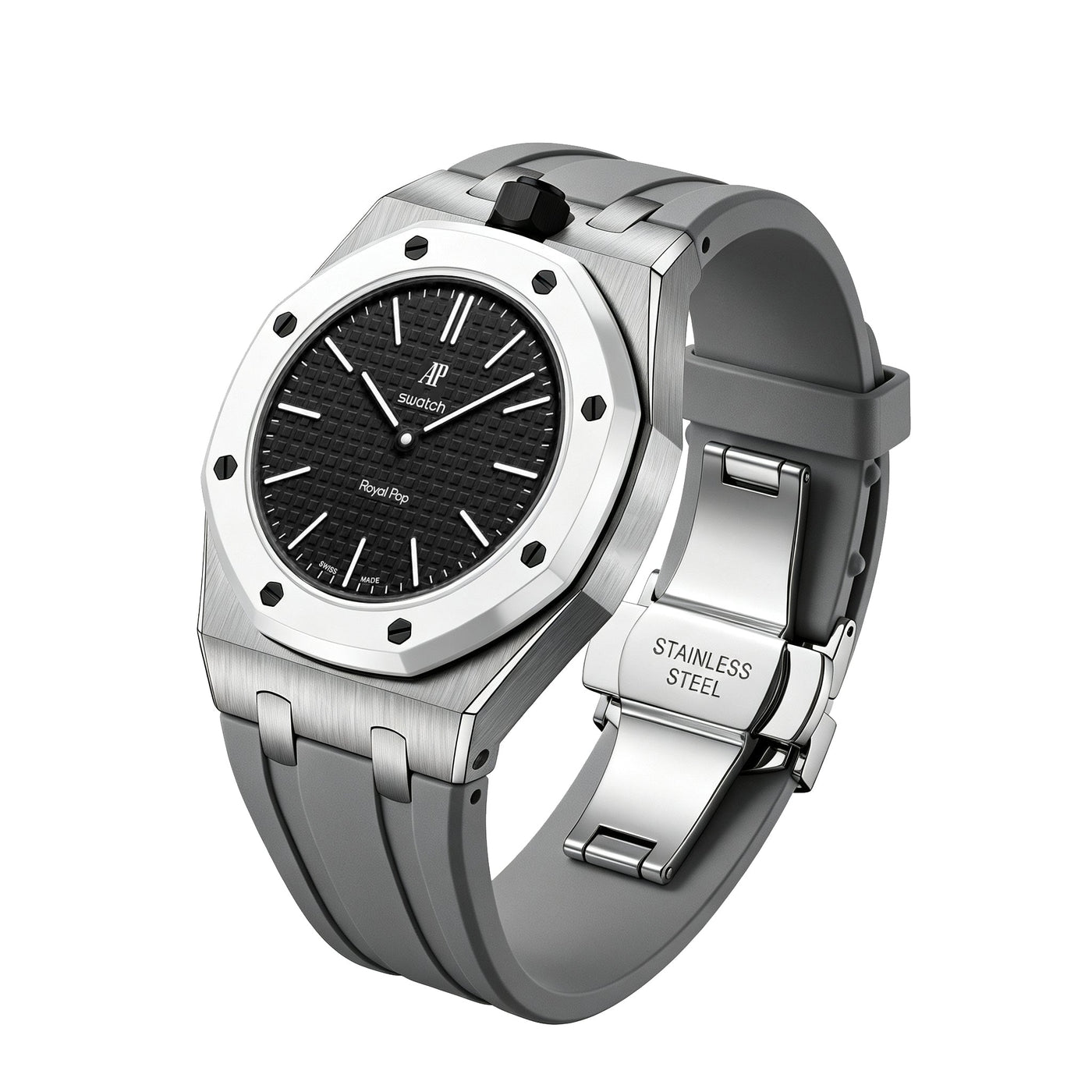 Royal Oak Pop Exclusive Steel Case & Silicone Strap With Cradle