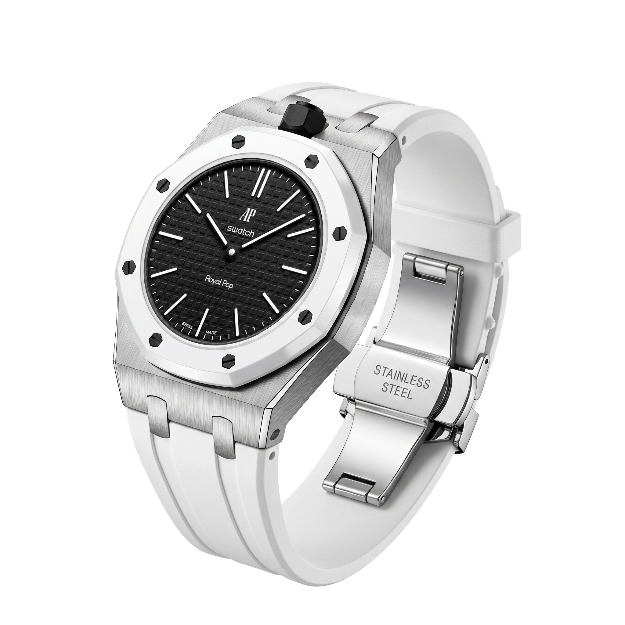 Royal Oak Pop Exclusive Steel Case & Silicone Strap With Cradle